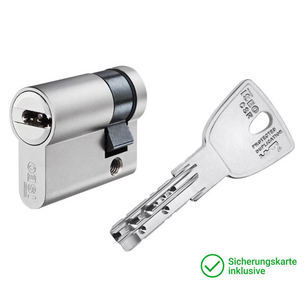 ISEO CSR R9 Halbzylinder mit Schlüssel Schließzylinder für Schließanlagen + Gleichschließungen