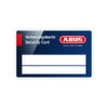 ABUS Sicherungskarte Schließzylinder für Schließanlagen + Gleichschließungen